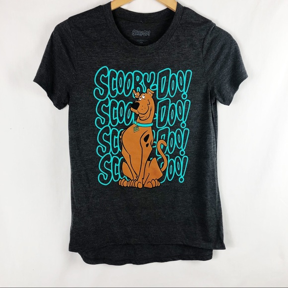 Scooby-Doo Tops - Scooby-Doo Crewneck Tee | Dark Gray | Size Medium